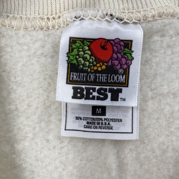 Vintage Fruit of the Loom Sweatshirt Mens MEDIUM Beer Necter of the Gods - Picture 7 of 10